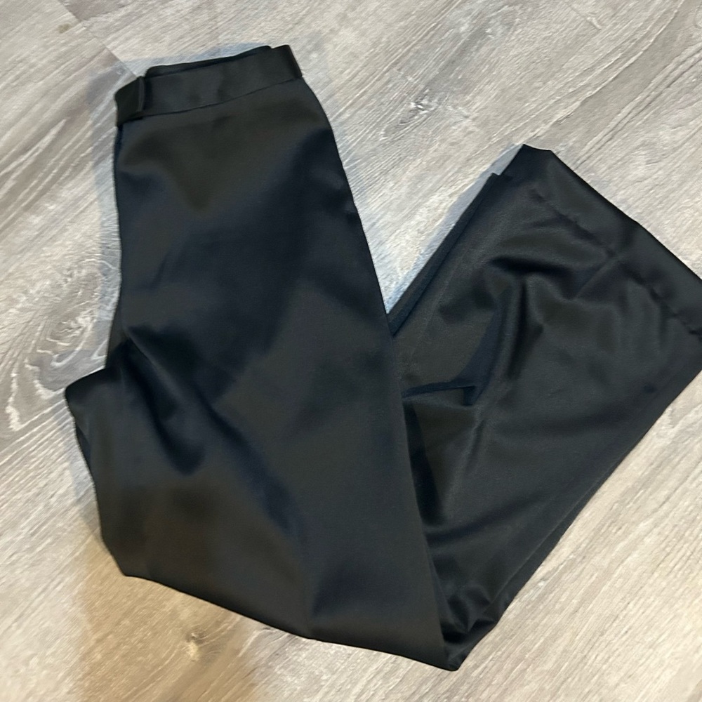 The Limited Stretch Black Satin Pants size 6 straight leg
